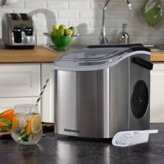 Daewoo compact counter top ice cube maker machine making 12kg 9 blocks in 6 mins