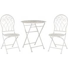 Metallo Set da Bistrot Beliani Metal Garden Bistro Set