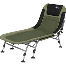 OutSunny Campingsäng Fällbar 200 x 85 x 40-55 cm Grön
