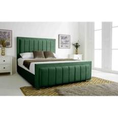 Eleganza Eleganza Stylus Green Plush Velvet Double Bed