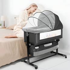 Bassinets Shein Baby Bassinet Baby Basinet Bedside Sleeper Easy To Fold Portable Crib Side Bassinet