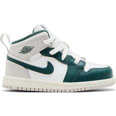 Nike Babies Children's Shoes Nike Jordan 1 Mid SE TD - White/Sail/Neutral Grey/Oxidized Green