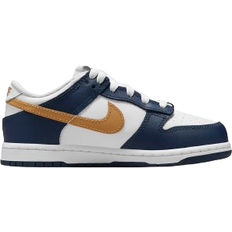 Nike Blue Sneakers Children's Shoes Nike Dunk Low PS - White/Midnight Navy/Wheat