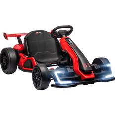 Electric go kart Homcom 24V Electric Go Kart for Kids with Adjustable Seat, Red