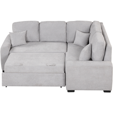 LivEditor 76.7"Sectional with USB Charging Port,Plug 3 Sofa