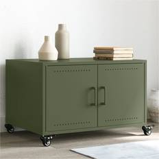 Green Coffee Tables vidaXL Olive Green 68 x 50 x 43.5 cm Coffee Table