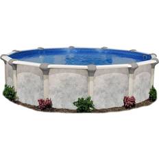 12 foot round pool Embassy PoolCo Tahitian Sided Resin Frame Swimming Pool Ø3.66x1.3m