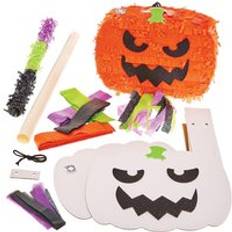 Baker Ross FX869 Pumpa Pinata-kit 1 kit, Halloween Gör din egen Pinata pysselkit för barn