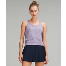 Slim - XL Tank Tops Lululemon Swiftly Tech Racerback Tank Top 2.0 Waist Length Spandex Stripe Lilac Ether/Nightfall