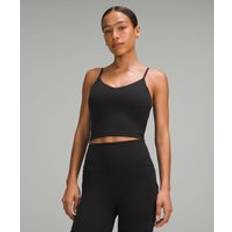 Nylon Tops Lululemon Align Cropped Cami Tank Top Light Support, C/D Cup Black