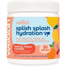 Ravintolisäjuomat Wellah Splish SpFlash Hydration Tropical Punch 156G