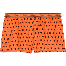 Polyamide - Women Pajamas PINK Tencel Boxy Pajama Shorts - Orange Halloween Dot Print