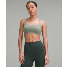 Lululemon Wunder Train Strappy Racer Bra Light Support, C/D Cup Grey Eucalyptus