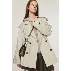 H&M Kåper & Frakker H&M Dame Brun Kort trenchcoat