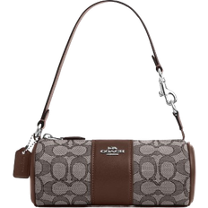 Coach Nolita Barrel Bag In Signature Jacquard - Silver/Oak/Maple