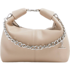 River Island Väskor River Island Buckle Handle Chain Clutch Bag - Beige