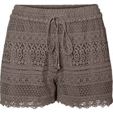 Polyester - Women Shorts Vero Moda Honey Shorts - Grey/Moon Rock