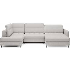 Furniturebox Berrto Light Grey Sofa 306cm 5 Seater