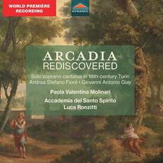 Musikk Accademia del Santo Spirito, Paola Valentina Molinari, Luca Ronzitti, Andrea Stefano Fiore, Giovanni Antonio Giay Fiore & Giay: Arcadia Rediscovered Solo Soprano Cantatas in 18thCentury Turin (CD)