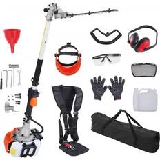 Pole hedge trimmer VEVOR 15.7-inch 26CC 2 Cycle Gas Hedge Trimmer, Gas Powered Pole Hedge Trimmer with Dual Sided Dual Action Blade, 270 Adjustable Trimmer Head, Suitab