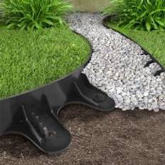 Nicoman 1m Flexi Landscape Black Invisible Lawn Edging Garden Border