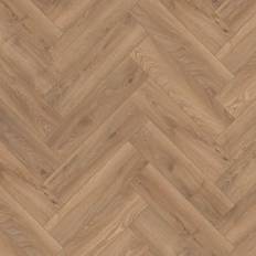 Wickes Olney Light Oak Herringbone 8mm Laminate Flooring 0.87m2 Light oak