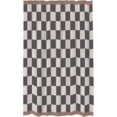 Mette Ditmer Retro Shower Curtain 150 x 200 cm Polyester Dark Grey