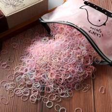 Shein 2000pcs Small Elastic Hair Ties In Ziplock Strong Hold