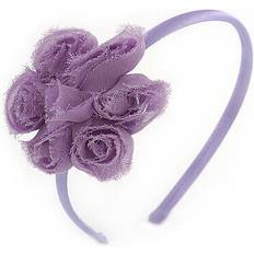 Avalaya Lavender fabric flower flex headband