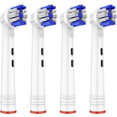 Lupo 4 pack electric toothbrush heads compatible with oral b braun toothbrushes