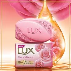 Toiletries LUX bathing soap rose & vitamin e soft glowing skin soap bar