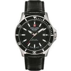Swiss Alpine Military Watches Swiss Alpine Military Swiss Alpine Military Analog Quarz 7022.1537SAM Leder