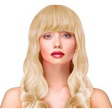 Blond Korte parykker Kostumer Party Wig Long Wavy Blonde Hair