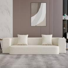 Homary 2000mm Beige Modern Sofa