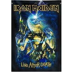 Canvas Wanddecoraties Iron Maiden Live After Death Textile Flag Poster 70x100cm Wall Decor