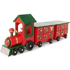 Advent Calendars Premier Wooden christmas advent calendar train decoration 45cm long