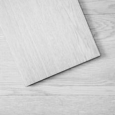 Floor tiles vinyl VEVOR self adhesive vinyl floor tiles 36 pcs 2.5mm thick light gray wood grain
