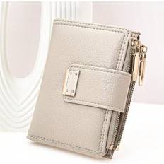 Wallets & Key Holders Shein Short Snap Button Wallet PU Soft Bark Texture MultiFunctional Simple