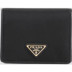 Wallets & Key Holders Prada Wallet 1MV204 2DMI Nero Tessuto Triangle Logo Bifold Wallet