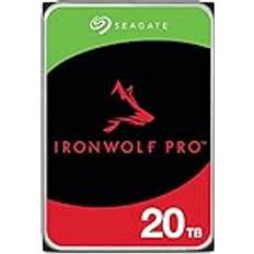 Seagate IronWolf Pro 20TB, NAS interne Festplatte 3.5 Zoll, 7200 U/Min, CMR, 256 MB Cache, SATA 6 GB/S, inkl. 3 Jahre Rescue Service, Modellnr. ST20000NTZ01