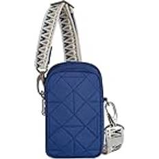 Credit Card Slots - Unisex Handbags Travelon Unisex Boho Anti-Theft 2 Compartment Phone Crossbody Umhängetasche, Lush Blue