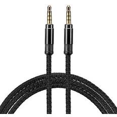Cables Uxcell 2pcs aux cable 3.5mm to nylon braided