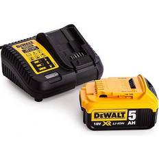 Dewalt 18v dcb184 5.0ah battery with 10.8v-18v multi voltage charger