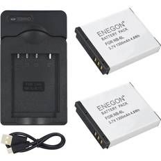 2-Pack NB-6L Replacement Battery Charger Kit NB-6L, NB-6LH, CB-2LY PowerShot