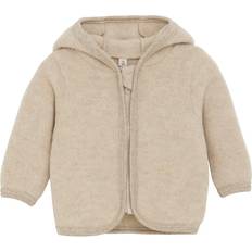 1-3M Fleecejakker Huttelihut Ears Wool Fleece Jacket - Camel Melange (6521-2044)