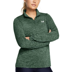 Green - Women Tank Tops Under Armour Women's UA Tech Twist ½ Zip Green