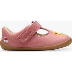 Pink First Steps Clarks Baby Roamer Hats Safari Riptape Leather Shoes, Pink