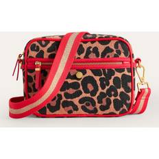 Boden Leopard Print Canvas Crossbody Bag, Multi