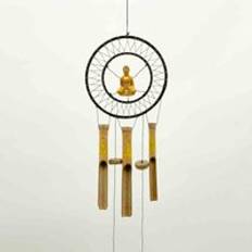 Garden Ornament Garden Ornaments Minster Stylish Living 30cm Buddha Dreamcatcher Windchime