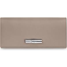 Wallets & Key Holders Longchamp Le Roseau Textured Leather Flap Over Wallet